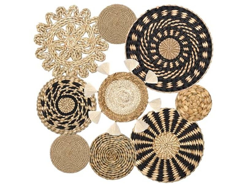 ديكور جنوبي غربي للمنزل معلق جداري استوائي مجموعة من قطعتين فنية